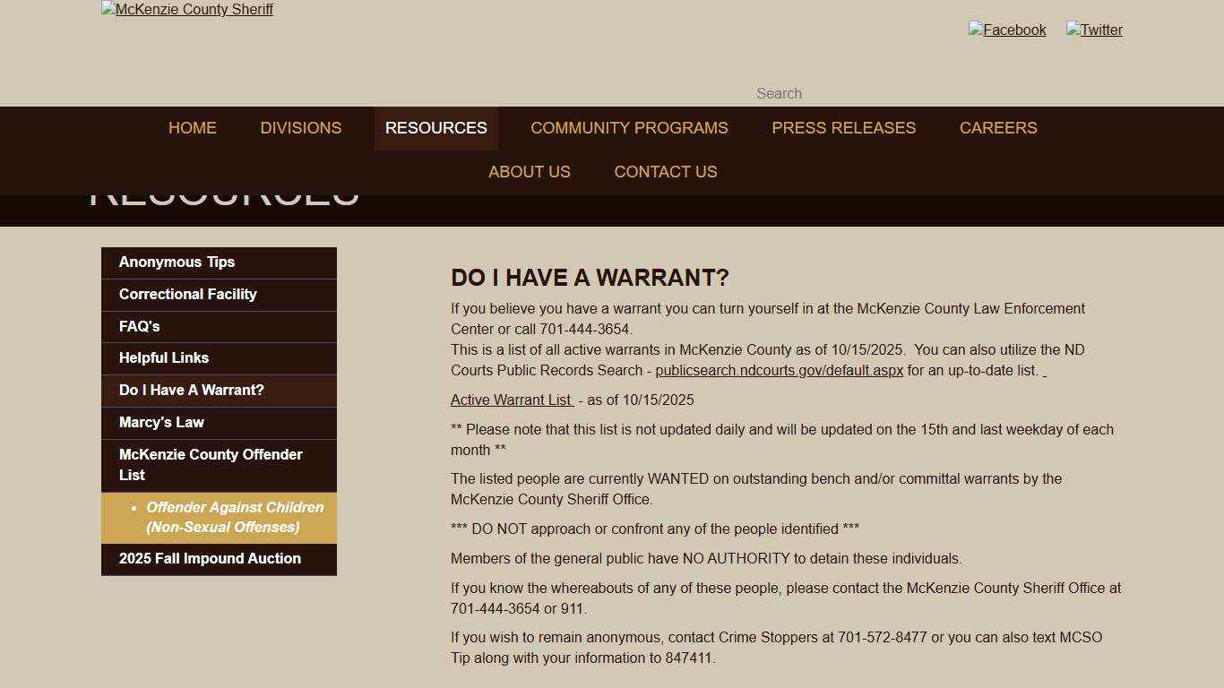 Do I Have A Warrant?